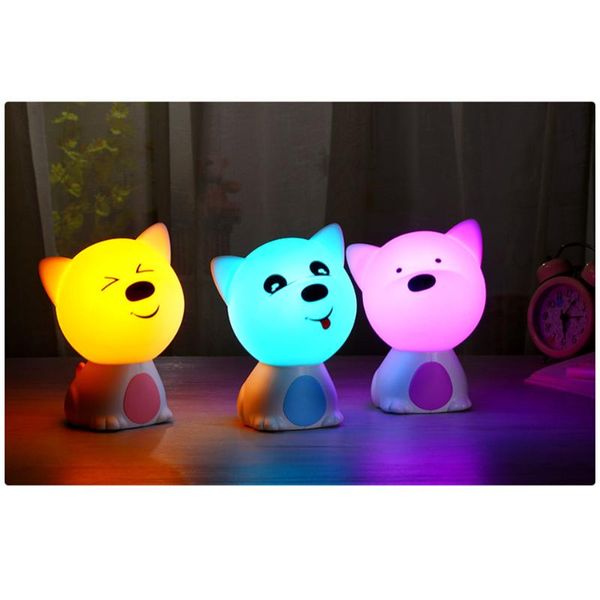night lights dog led light touch sensor 7 colors usb rechargeable silicone baby bedroom sleep lamp for children kid holiday gift
night lights dog led light touch sensor 7 colors usb rechargeable silicone baby bedroom sleep lamp for children kid holiday gift
