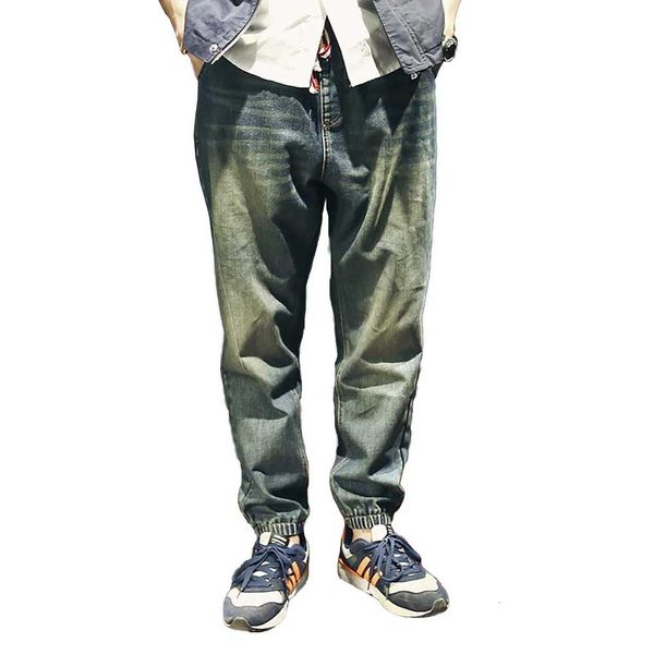 jeans trendy harem men joggers denim pants feet jeans drawstring elastic waist trouser casual loose baggy japan style fashion, Blue
jeans trendy harem men joggers denim pants feet jeans drawstring elastic waist trouser casual loose baggy japan style fashion, Blue
