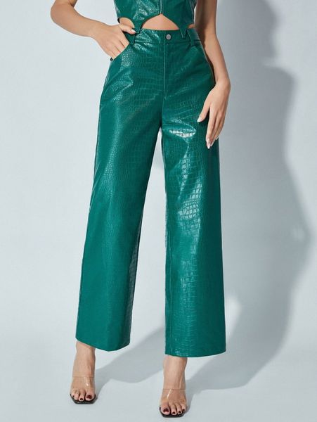 crocodile embossed pu leather pants v75k#, Black;white
crocodile embossed pu leather pants v75k#, Black;white