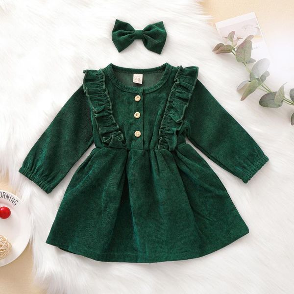 girl's dresses toddler baby kids girls solid ruffle botton dress cotton soft o neck long sleeve princess +hairband sets for girl infant, Red;yellow
girl's dresses toddler baby kids girls solid ruffle botton dress cotton soft o neck long sleeve princess +hairband sets for girl infant, Red;yellow