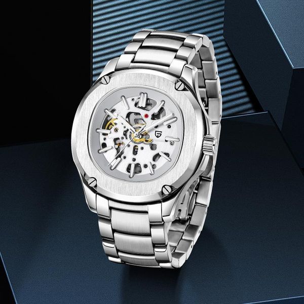 wristwatches 2021 pagani design luxury men's mechanical wrist watch skeleton automatic for men waterproof clock relogio masculino, Slivery;brown
wristwatches 2021 pagani design luxury men's mechanical wrist watch skeleton automatic for men waterproof clock relogio masculino, Slivery;brown