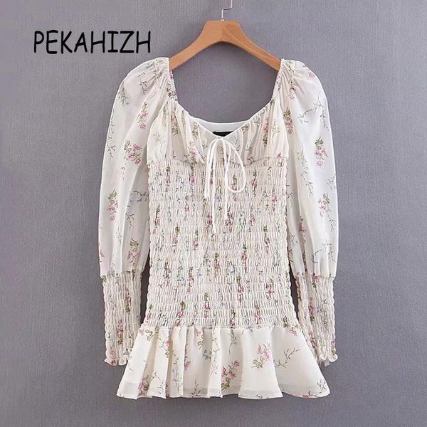 casual dresses autumn vintage long sleeve dress women ruffle chic floral print puff mini boho elastic waist party, Black;gray
casual dresses autumn vintage long sleeve dress women ruffle chic floral print puff mini boho elastic waist party, Black;gray