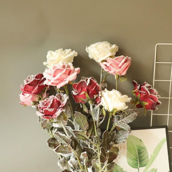 simulation snow rose artificial flowers romantic wedding christmas party home decoration fabric wall backdrops ornament decorative & wreaths
simulation snow rose artificial flowers romantic wedding christmas party home decoration fabric wall backdrops ornament decorative & wreaths