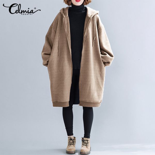 hoodies plus size women winter fleece oversized hooded sweatshirts celmia casual loose long hoodies fashion coats zipper outerwears 5xl, Black
hoodies plus size women winter fleece oversized hooded sweatshirts celmia casual loose long hoodies fashion coats zipper outerwears 5xl, Black