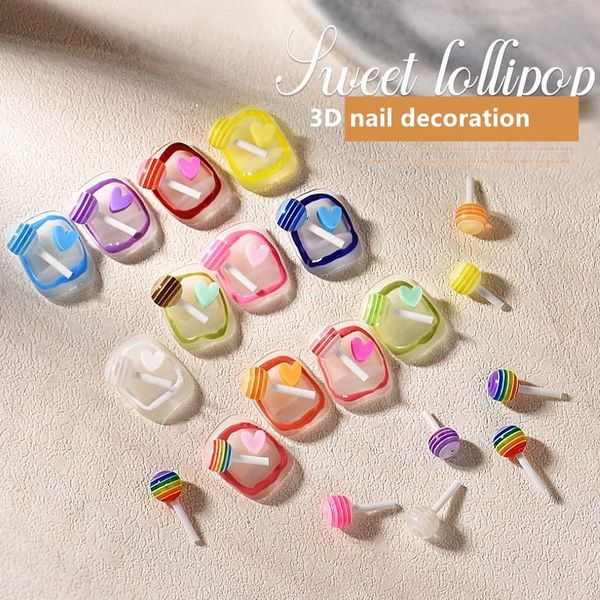 nail art decorations 10pcs sweet lollipop 3d fruit accessories colored heart manicure japanese style snow diy for nails design, Silver;gold
nail art decorations 10pcs sweet lollipop 3d fruit accessories colored heart manicure japanese style snow diy for nails design, Silver;gold