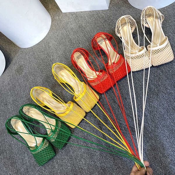 hollow breathable mesh women sandals square toe stiletto high heels ankle lace-up elegant dress shoes large size 43 pumps 210608, Black
hollow breathable mesh women sandals square toe stiletto high heels ankle lace-up elegant dress shoes large size 43 pumps 210608, Black