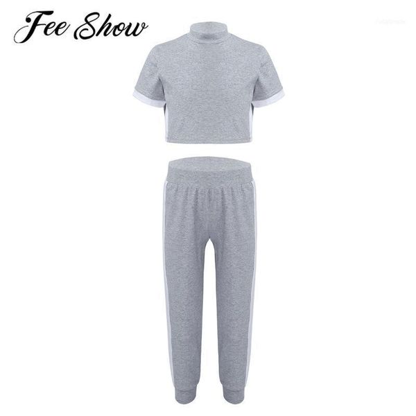 kids girls child tracksuits sportswear sets casual cotton short sleeves crop with pants dance outfits hip hop clothing1, White
kids girls child tracksuits sportswear sets casual cotton short sleeves crop with pants dance outfits hip hop clothing1, White
