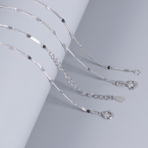 sterling silver necklace fine horsewhip chain on the neck women body jewelry choker accessories decorations length 40 45 cm chains
sterling silver necklace fine horsewhip chain on the neck women body jewelry choker accessories decorations length 40 45 cm chains