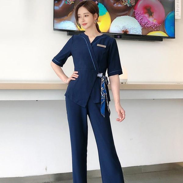 sauna foot bath uniforms suits for female beauty salon work clothing sets women spa massage working wear women's two piece pants, White
sauna foot bath uniforms suits for female beauty salon work clothing sets women spa massage working wear women's two piece pants, White