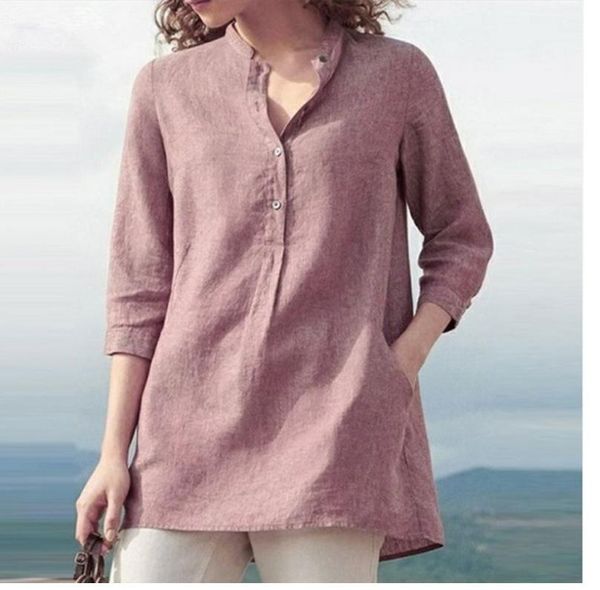women's blouses & shirts women solid blouse shirt stand collar button pullover office ladies elegant casual fashion blusas, White
women's blouses & shirts women solid blouse shirt stand collar button pullover office ladies elegant casual fashion blusas, White