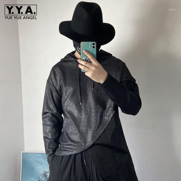 men's jackets spring men spliced split hooded sweatshirt designer irregular pullover long sleeve high street casual loose outerwear, Black;brown
men's jackets spring men spliced split hooded sweatshirt designer irregular pullover long sleeve high street casual loose outerwear, Black;brown
