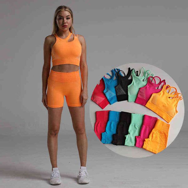 seamless yoga sets 2 pcs workout clothes for women sports bra gym shorts female suit running wear fitness clothing, Black;white
seamless yoga sets 2 pcs workout clothes for women sports bra gym shorts female suit running wear fitness clothing, Black;white