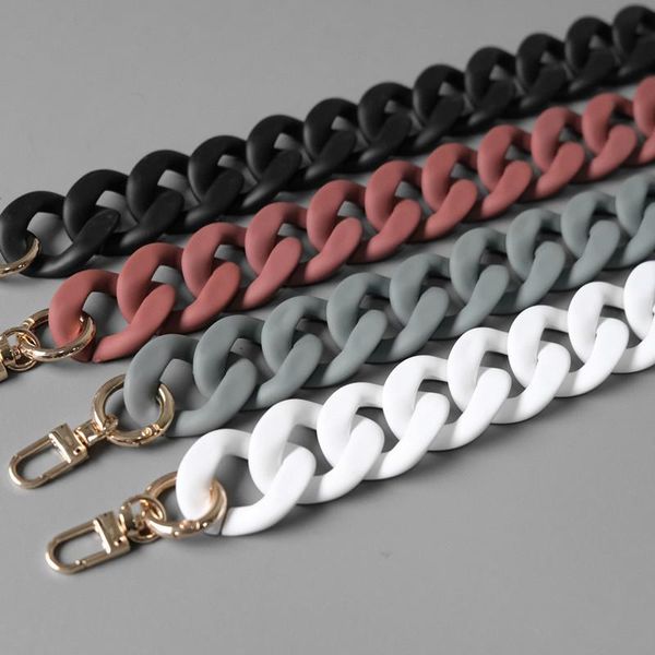 bag parts & accessories multicolor acrylic chain shoulder strap wide detachable frosted with buckle solid color clutch messenger belt, Black
bag parts & accessories multicolor acrylic chain shoulder strap wide detachable frosted with buckle solid color clutch messenger belt, Black