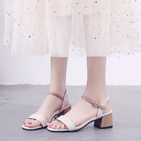 dress shoes women's summer sandals female 2021 all-match fairy style thick heel open toe woman one-character high-heeled, Black
dress shoes women's summer sandals female 2021 all-match fairy style thick heel open toe woman one-character high-heeled, Black