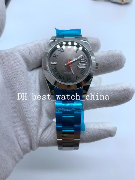 2021 asia 2813 41 126300 watch aperture roman bezel gray dial automatic mechanical stainless steel men's watches, Slivery;brown
2021 asia 2813 41 126300 watch aperture roman bezel gray dial automatic mechanical stainless steel men's watches, Slivery;brown