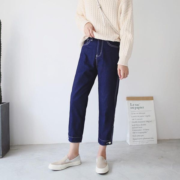 women's jeans autumn winter ankle length zipper high waist pockets loose harem pant women casual woman pantalones, Blue
women's jeans autumn winter ankle length zipper high waist pockets loose harem pant women casual woman pantalones, Blue