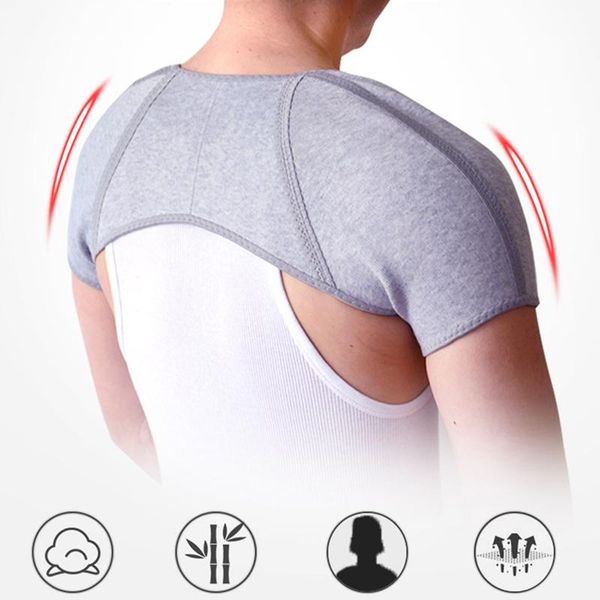 back support bamboo charcoal shoulder guard brace retaining straps posture sports grey pad belts keep warm, Black;blue
back support bamboo charcoal shoulder guard brace retaining straps posture sports grey pad belts keep warm, Black;blue