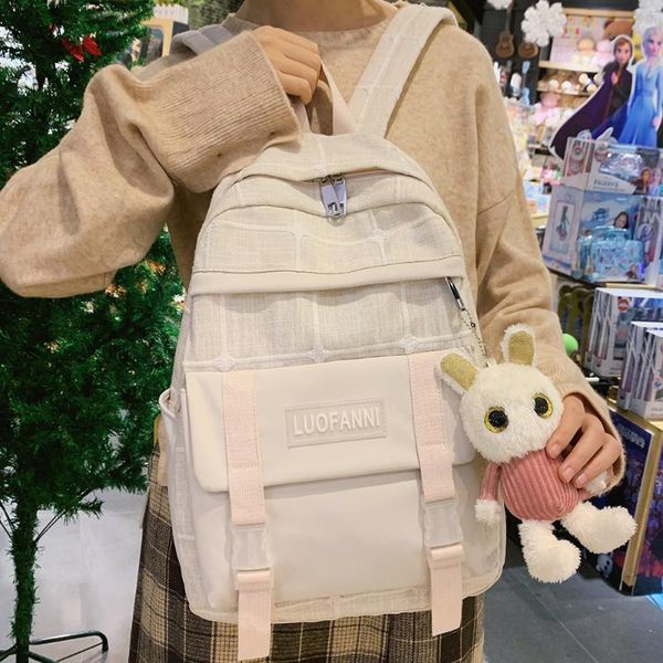student canvas cute backpack cotton fabric women school bag girl book kawaii female fashion plaid luxury ladies bags
student canvas cute backpack cotton fabric women school bag girl book kawaii female fashion plaid luxury ladies bags