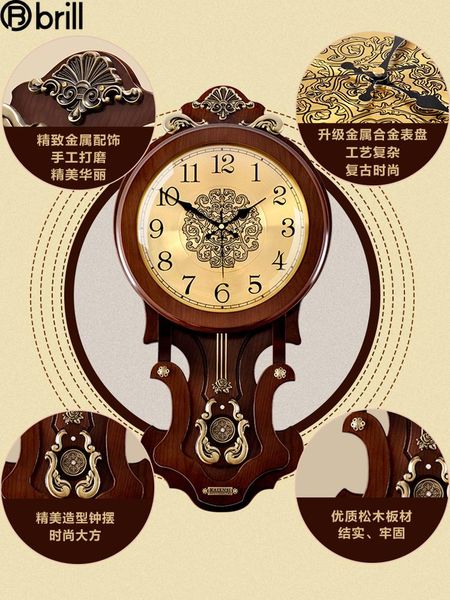 large luxury wall clock vintage pendulum decor bell radio clocks decorations living room ornament creative
large luxury wall clock vintage pendulum decor bell radio clocks decorations living room ornament creative