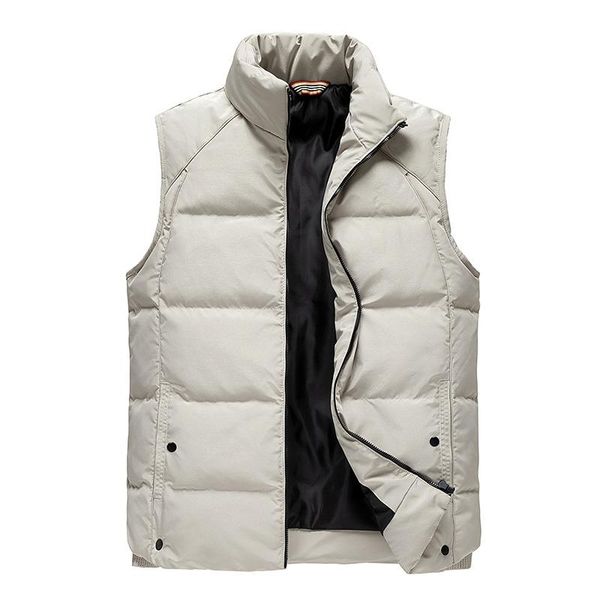 men's vests 2021 autumn and winter vest cotton warm casual solid color wild fashion stand-up collar waistcoat sleeveless jacket, Black;white
men's vests 2021 autumn and winter vest cotton warm casual solid color wild fashion stand-up collar waistcoat sleeveless jacket, Black;white
