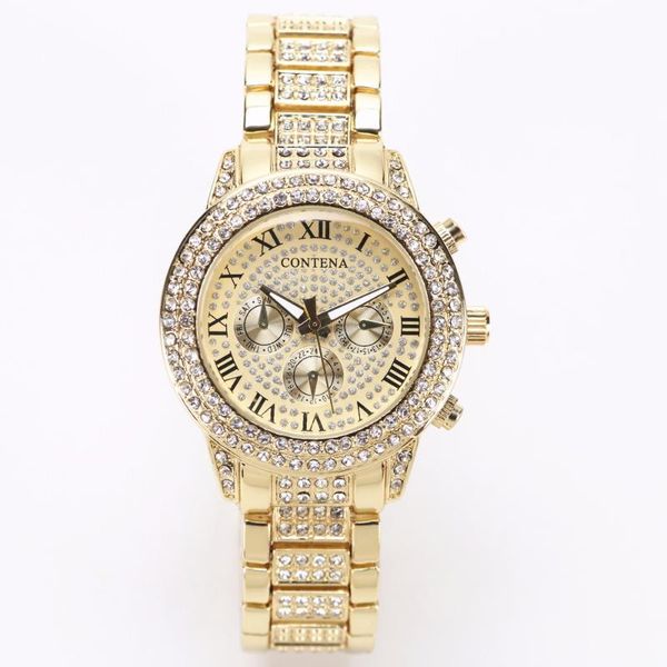 wristwatches gold watch women geneva lady quartz-watch gifts for girl stainless steel full rhinestone wrist watches, Slivery;brown
wristwatches gold watch women geneva lady quartz-watch gifts for girl stainless steel full rhinestone wrist watches, Slivery;brown