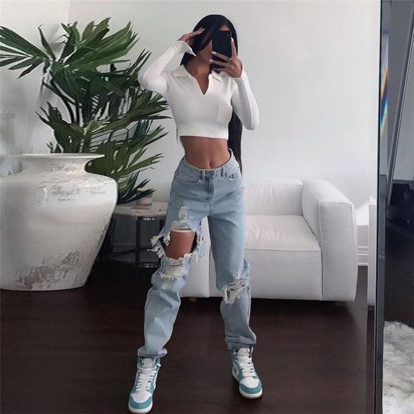 women's jeans 2021 trendy summer ripped mid waist solid color chic stylish trousers casual wild straight pants with pockets, Blue
women's jeans 2021 trendy summer ripped mid waist solid color chic stylish trousers casual wild straight pants with pockets, Blue