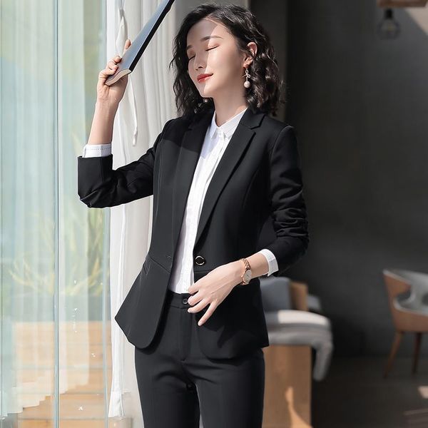 formal ladies pant suits for women work black blazer and jacket sets business clothes office uniform styles pantsuits women's two piece, White
formal ladies pant suits for women work black blazer and jacket sets business clothes office uniform styles pantsuits women's two piece, White
