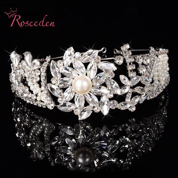 hair clips & barrettes elegant sunflower crystal wedding crown pearl rhinestone alloy silver plated tiara accessories bride jewelry re119, Golden;silver
hair clips & barrettes elegant sunflower crystal wedding crown pearl rhinestone alloy silver plated tiara accessories bride jewelry re119, Golden;silver