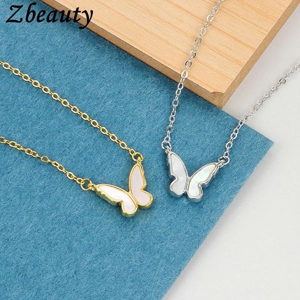 pendant necklaces 10pcs arrival sweet natural shell butterfly necklace for women girls dainty clavicle chain jewelry wholesale, Silver
pendant necklaces 10pcs arrival sweet natural shell butterfly necklace for women girls dainty clavicle chain jewelry wholesale, Silver