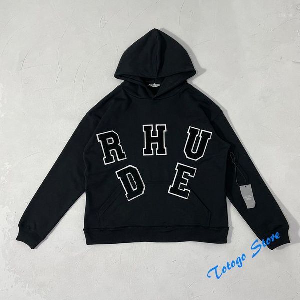men's hoodies & sweatshirts flocking letter hoodie hooded men women streetwear embroidered logo patch loose pullovers, Black
men's hoodies & sweatshirts flocking letter hoodie hooded men women streetwear embroidered logo patch loose pullovers, Black