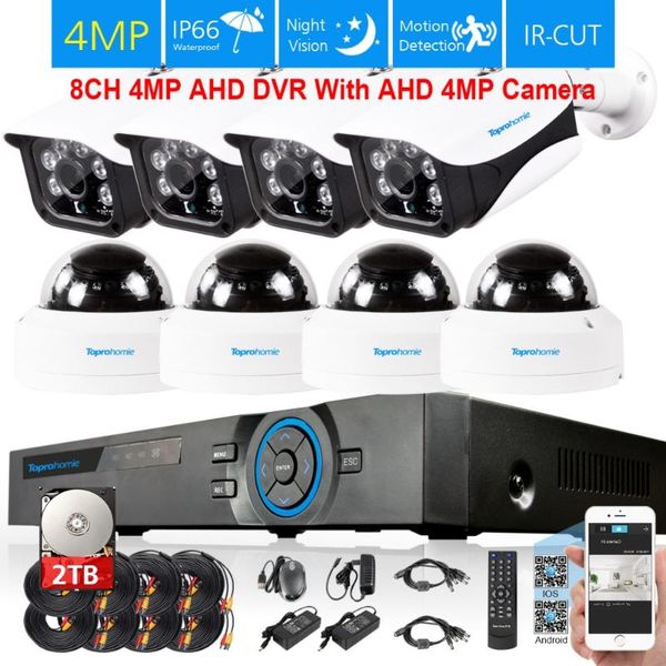 8ch ahd dvr system 8pcs 4mp hd 2592*1520 ip66 waterproof indoor outdoor security camera video surveillance kit p2p cctv systems
8ch ahd dvr system 8pcs 4mp hd 2592*1520 ip66 waterproof indoor outdoor security camera video surveillance kit p2p cctv systems