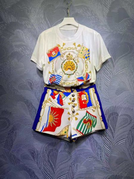 two piece dress european and american summer fashion suit round neck t-shirt + high waist short arfp, White
two piece dress european and american summer fashion suit round neck t-shirt + high waist short arfp, White