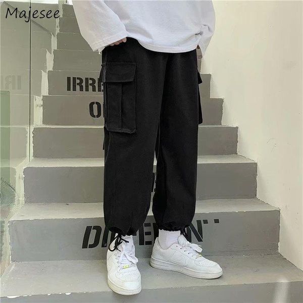 men's pants casual men solid vintage streetwear cargo pant pockets bundle feet retro drawstring ankle-length trousers baggy teens chic, Black
men's pants casual men solid vintage streetwear cargo pant pockets bundle feet retro drawstring ankle-length trousers baggy teens chic, Black