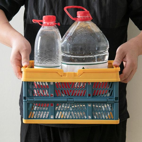 storage baskets folding collapsible plastic crate box with handle stackable home kitchen warehouse basket
storage baskets folding collapsible plastic crate box with handle stackable home kitchen warehouse basket