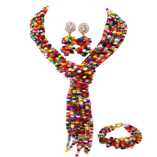 earrings & necklace fashion multicolors african beads jewelry set crystal beaded nigerian wedding bridal party bracelet 10wjk03, Silver
earrings & necklace fashion multicolors african beads jewelry set crystal beaded nigerian wedding bridal party bracelet 10wjk03, Silver