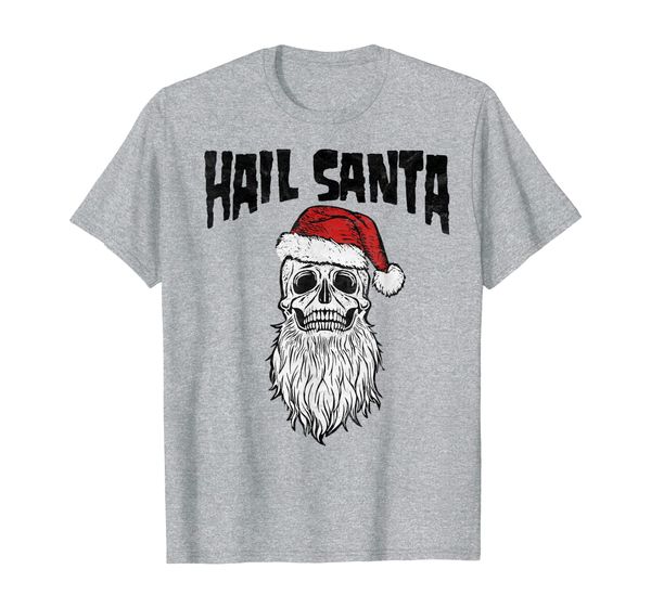 hail santa vintage skull santa hat retro funny graphic t-shirt, White;black
hail santa vintage skull santa hat retro funny graphic t-shirt, White;black