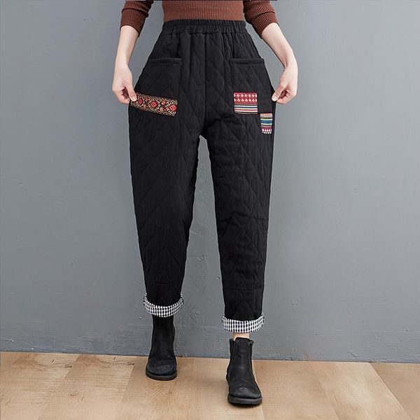 women's pants & capris padded cotton thicken warm autumn winter high waist casual loose women spring harem office lady work trousers, Black;white
women's pants & capris padded cotton thicken warm autumn winter high waist casual loose women spring harem office lady work trousers, Black;white