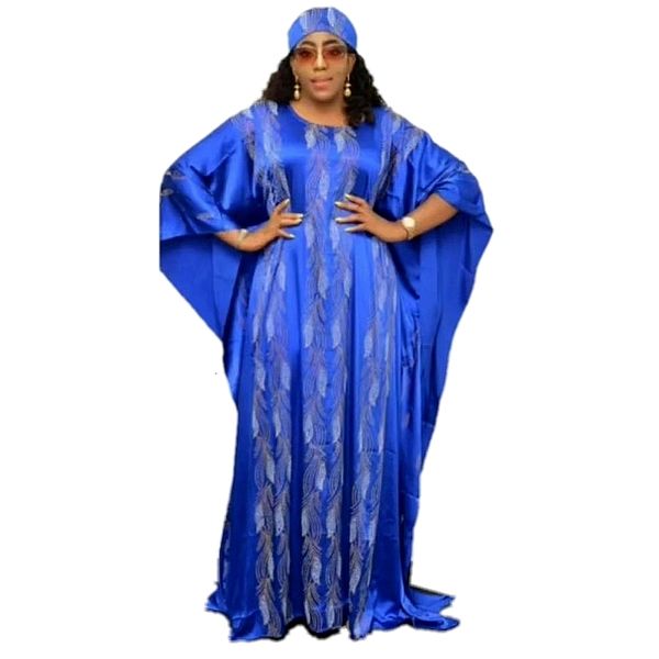dresses women africa clothing muslim long length fashion african dress for lady headwear, Black;gray
dresses women africa clothing muslim long length fashion african dress for lady headwear, Black;gray