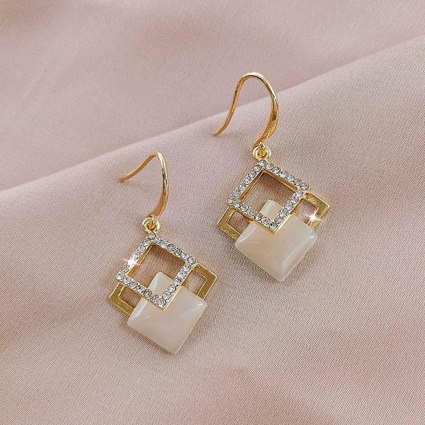 dangle & chandelier geometric square earrings opal hanging earring for women gold color fashion statement female jewelry gifts, Silver
dangle & chandelier geometric square earrings opal hanging earring for women gold color fashion statement female jewelry gifts, Silver