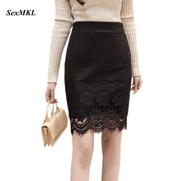 sexmkl plus size elastic black mini skirt women fashion high wasit skirts korean lace jupe femme short pencil skirt 210528
sexmkl plus size elastic black mini skirt women fashion high wasit skirts korean lace jupe femme short pencil skirt 210528
