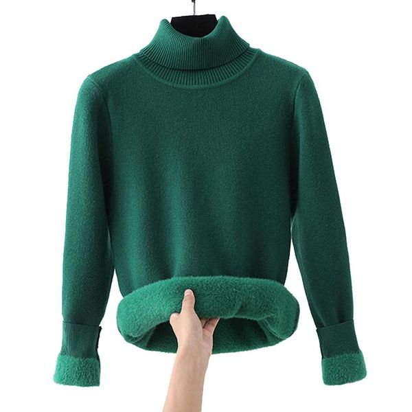 women's sweaters gigogou -xl thick warm fur winter sweater women turtleneck long sleeve pullovers soft female jumper fall knitwear, White;black
women's sweaters gigogou -xl thick warm fur winter sweater women turtleneck long sleeve pullovers soft female jumper fall knitwear, White;black