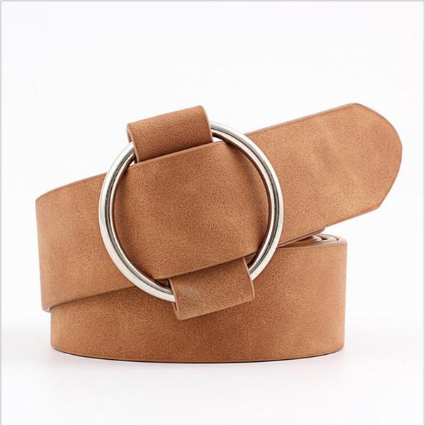 belts no pin metal buckle women dress strap belt hole adjustable pu round leisure jeans wild female, Black;brown
belts no pin metal buckle women dress strap belt hole adjustable pu round leisure jeans wild female, Black;brown