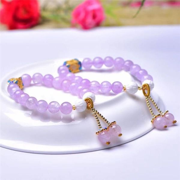 beaded, strands fashion natural lavender amethyst stone bracelet 8mm amethystes round beads, Black
beaded, strands fashion natural lavender amethyst stone bracelet 8mm amethystes round beads, Black