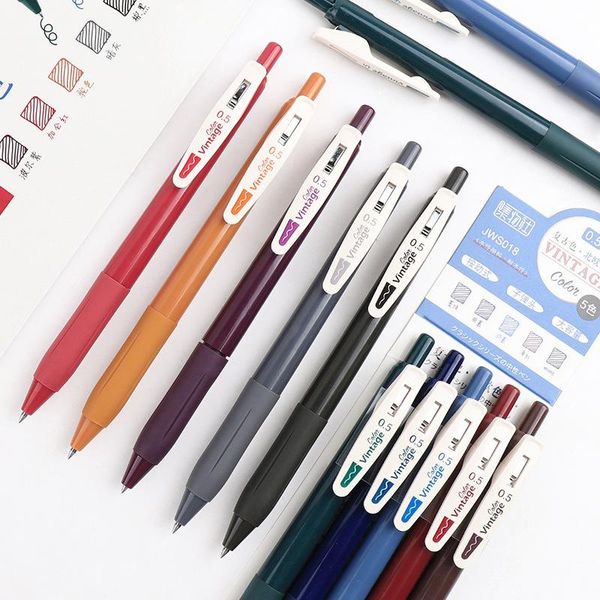 gel pens quick dry retro color ink 0.5mm vintage for journal diy post card coloring drawing kawaii school office stationery
gel pens quick dry retro color ink 0.5mm vintage for journal diy post card coloring drawing kawaii school office stationery