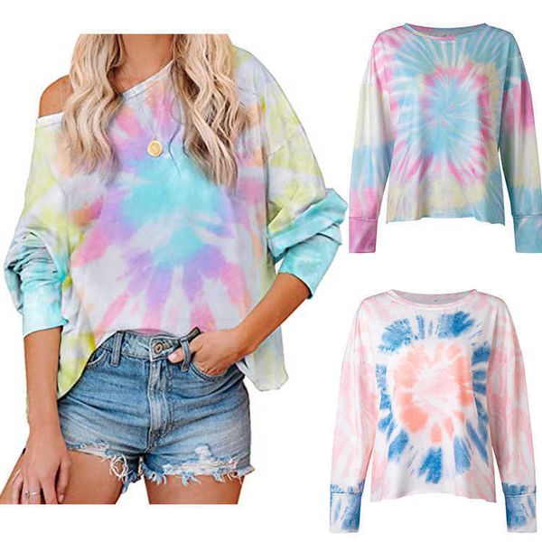 fashion hoodies 2021 tie dye printed hoodless sweater women's autumn and winter loose size top, Black
fashion hoodies 2021 tie dye printed hoodless sweater women's autumn and winter loose size top, Black
