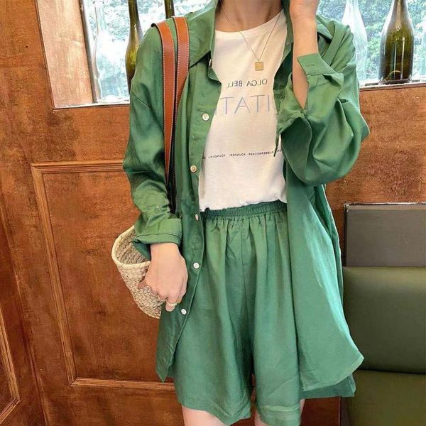 women's tracksuits shorts ies summer set loose blouses and woman casual two piece female 2021, Gray
women's tracksuits shorts ies summer set loose blouses and woman casual two piece female 2021, Gray