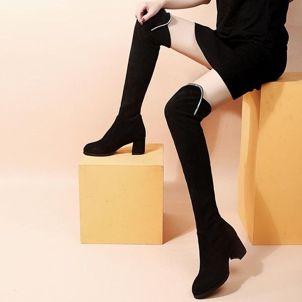 boots 2021 winter short plush stretch over-the-knee block heel platform shoes women high female long, Black
boots 2021 winter short plush stretch over-the-knee block heel platform shoes women high female long, Black