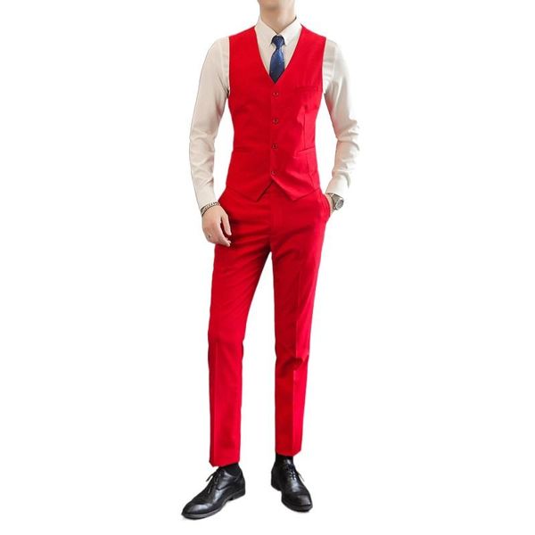 colors to choose from men vests and pants large size s-6xl pure color male business dress set fashion wedding trousers men's suits & bl, White;black
colors to choose from men vests and pants large size s-6xl pure color male business dress set fashion wedding trousers men's suits & bl, White;black