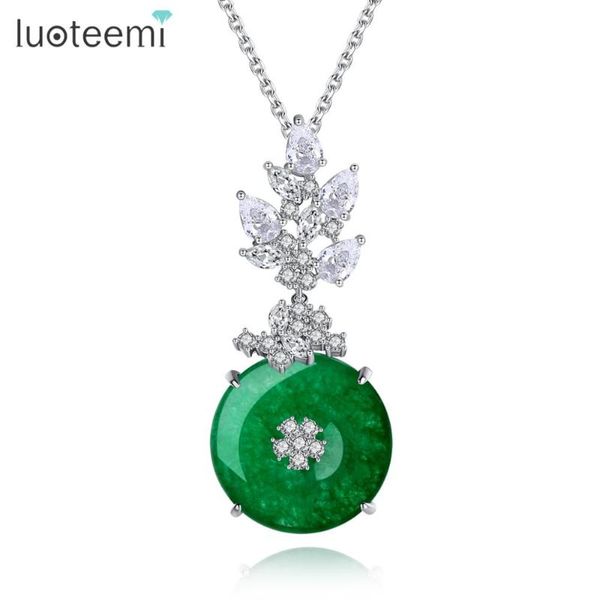 allakalo new arrival round green pendant necklaces for women mother banquet cz elegant fashion jewelry gift colgantes, Silver
allakalo new arrival round green pendant necklaces for women mother banquet cz elegant fashion jewelry gift colgantes, Silver