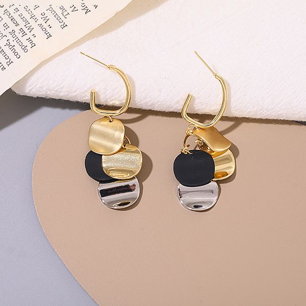 s2762 fashion jewelry s925 silver post earrings for women metal piece charm tassel dangle stud earrings, Golden;silver
s2762 fashion jewelry s925 silver post earrings for women metal piece charm tassel dangle stud earrings, Golden;silver
